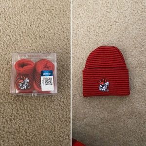 University of Georgia Newborn Hat and Socks